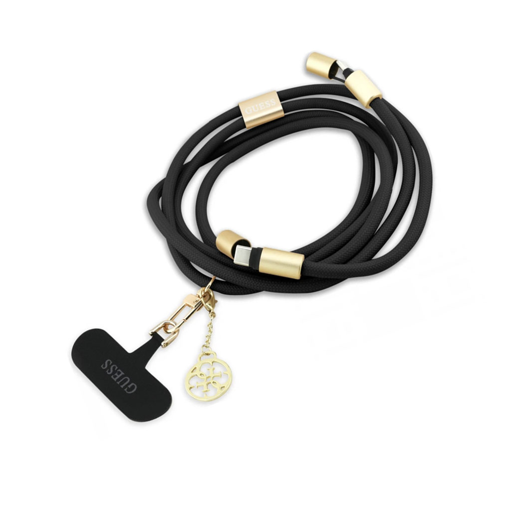 Guess Cable Cord/Phone Strap 4G Charm USB C - USB C