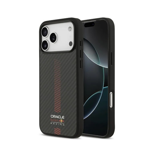 Red Bull Phone Case MagSafe Kevlar Powerbar (iPhone 17 Pro Max, black)