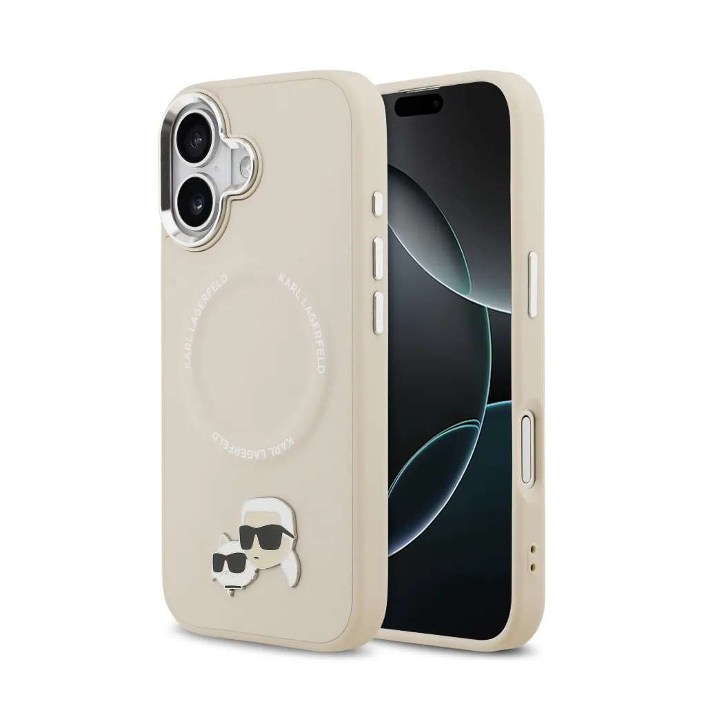 Karl Lagerfeld Phone Case MagSafe K&C Heads Pin