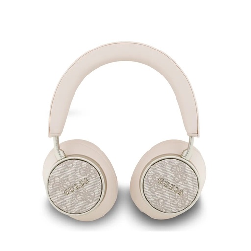 Guess Earphones 4G Pattern Classic Metal Logo (pink, bluetooth headphones)