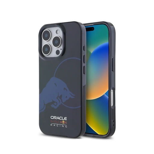 Red Bull Phone Case MagSafe Bull Transparent (iPhone 16 Pro Max, dark blue)