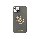 Guess Phone Case Glitter Gold 4G Logo