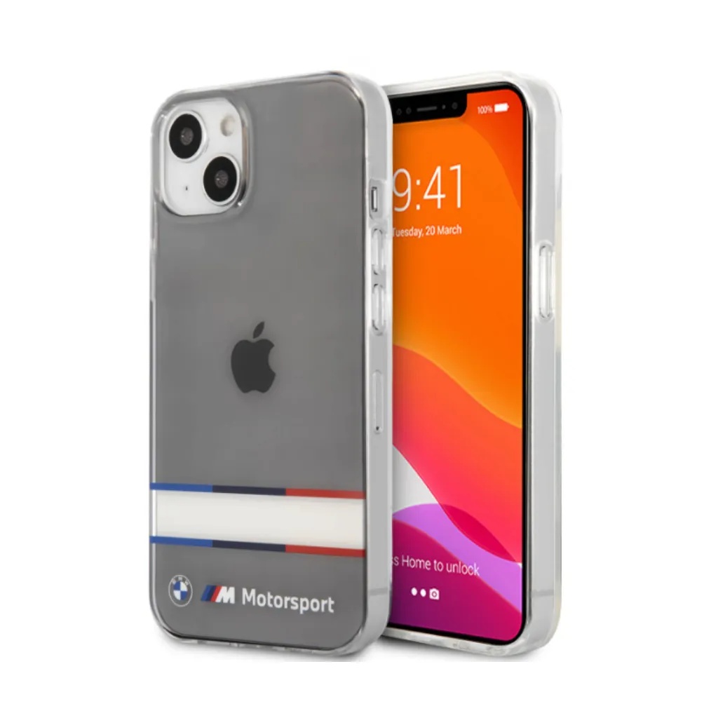 BMW Phone Case Horizontal Tricolor Lines Transparent