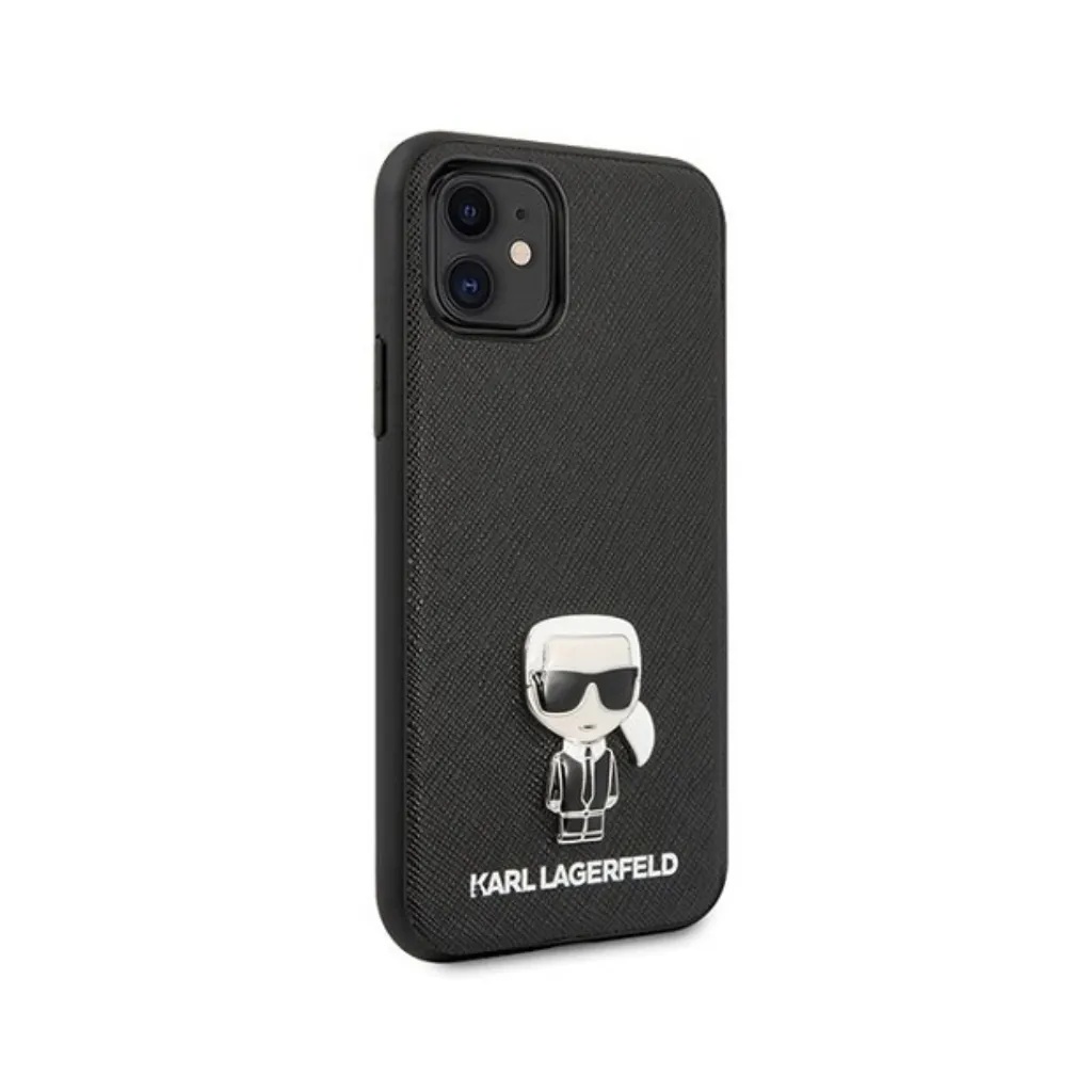 Karl Lagerfeld Phone Case Ikonik Pin Saffiano