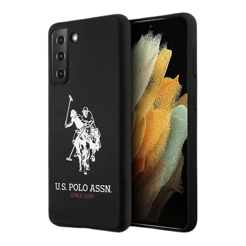 U.S. Polo Assn. Phone Case Horse Logo Liquid (Samsung S21 Ultra, black)